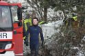 Hund und Person Eiseinbruch Koeln Fuehlinger See P056